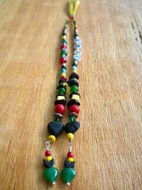 Boho Hair Beads-Handmade Hair Jewelry-Nat. Materials-One Love Collection-OL2